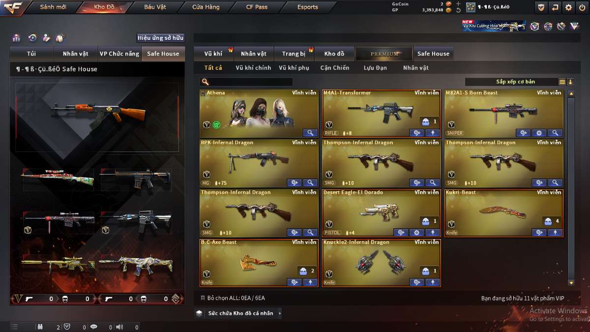 shop acc cf uy tin gia re
